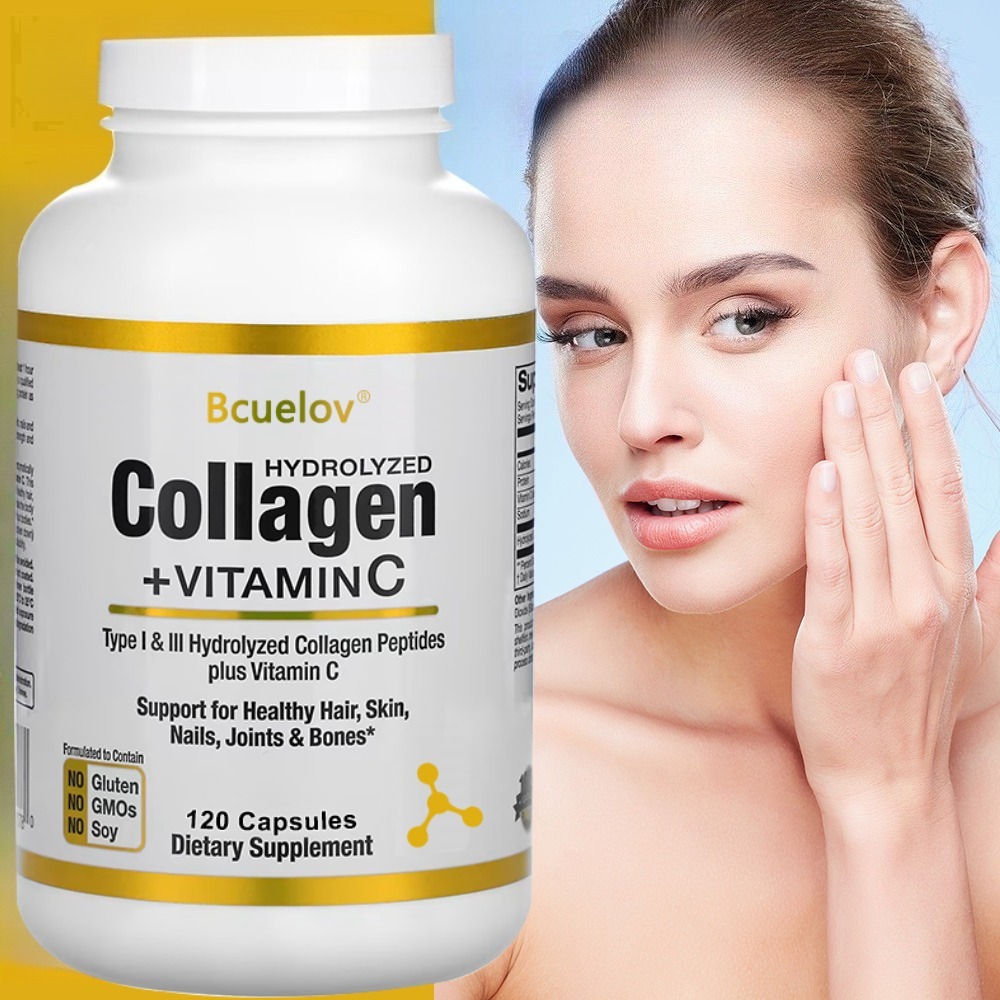 Vitamin C Powder - Hydrolyzed Collagen Peptide Supplement Plus VitaminC,
