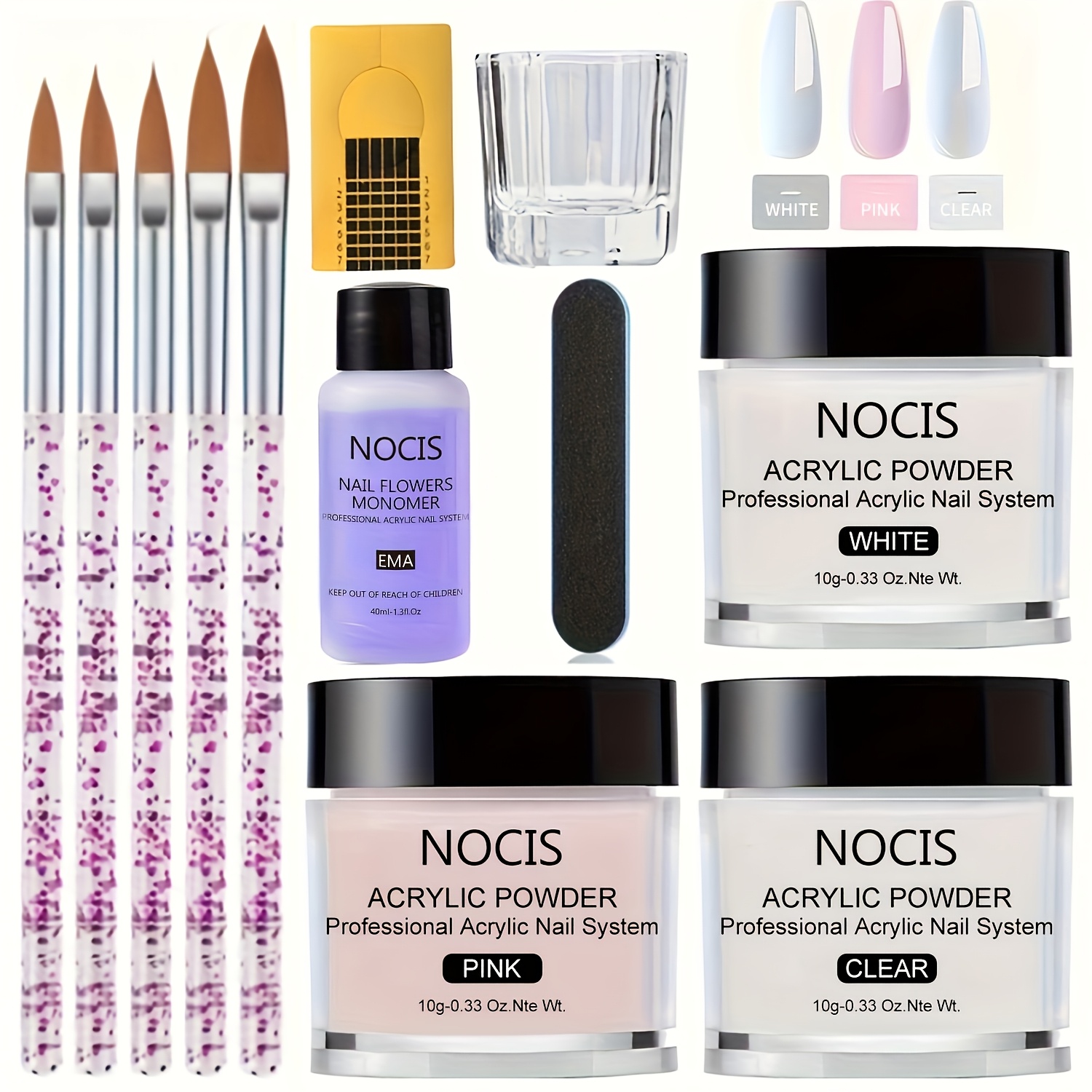 NOCIS Acrylic Nail Kit-Keratin - Vitamin C Powder 评论和价格