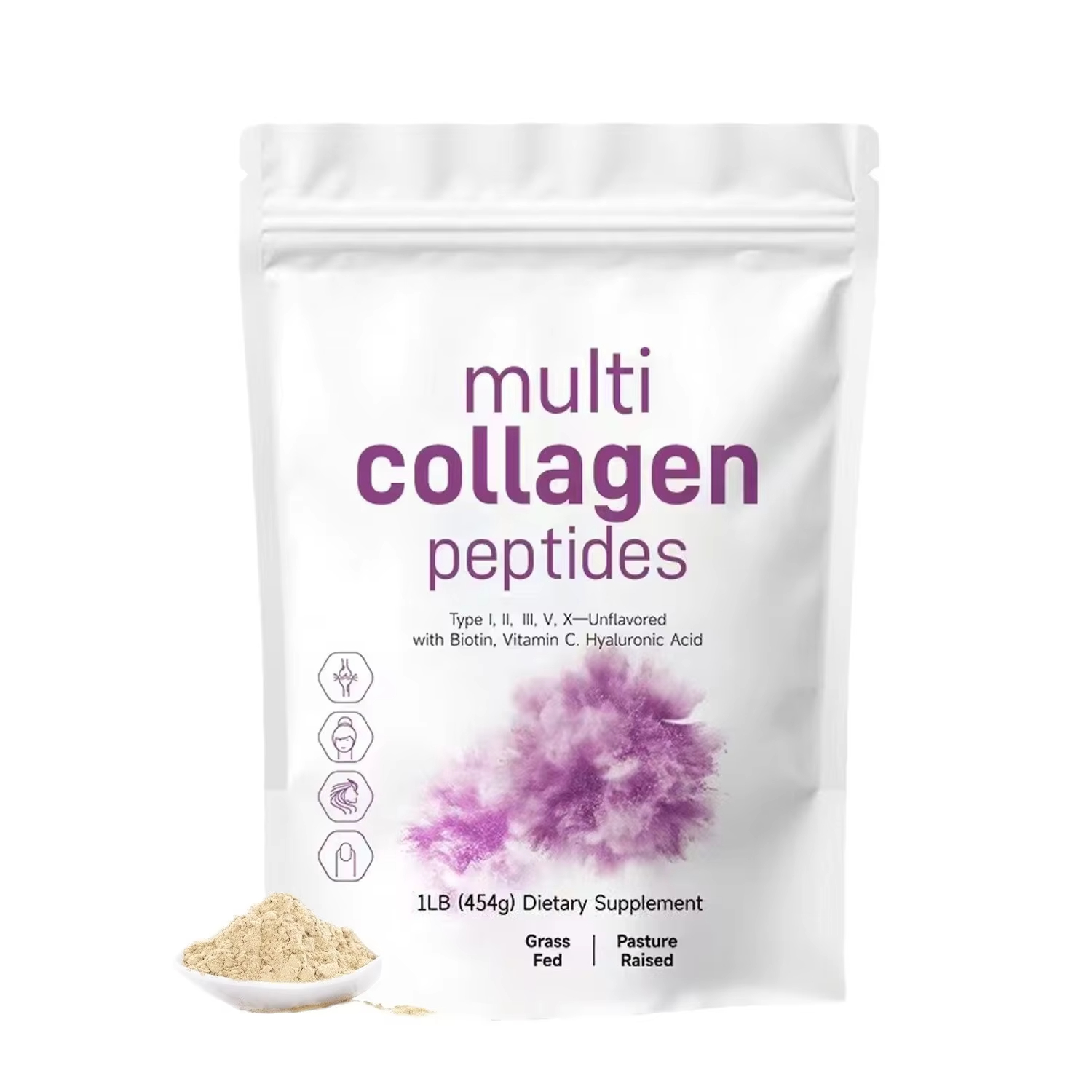 454G Multi Collagen Peptides P - Vitamin C Powder 评论和价格