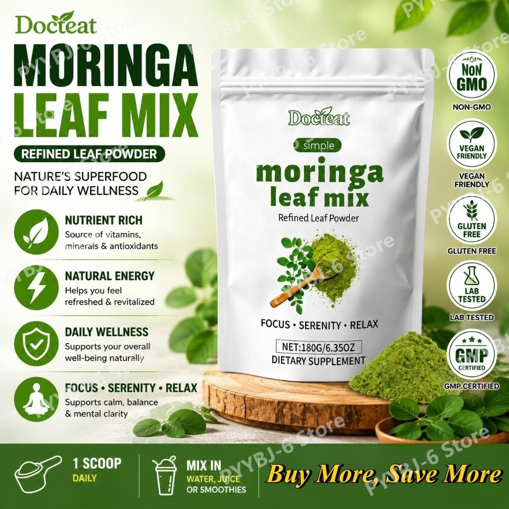 Docteat Moringa Leaf Powder, R - Vitamin C Powder 评论和价格